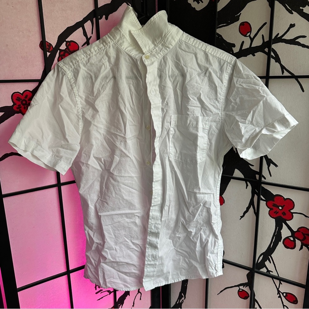 Goodfellow & Co White Short Sleeve Button-Down Shirt – Size S